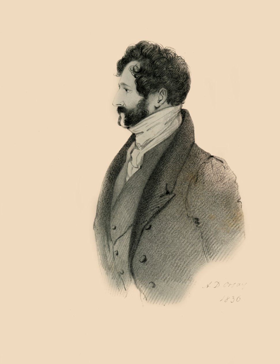 Lincoln Stanhope, 1836. by Richard James Lane
