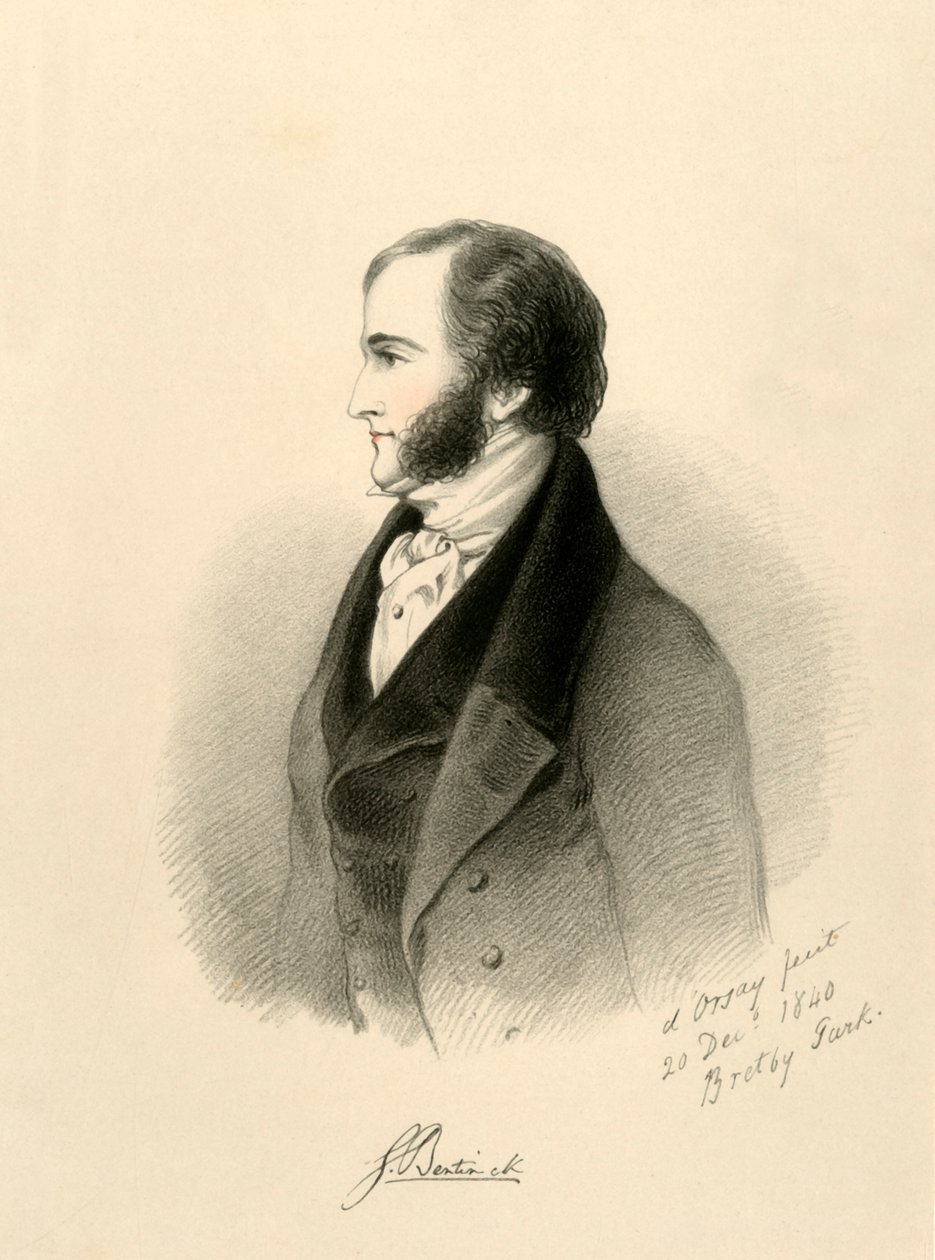 Lord George Bentinck, 1840. by Richard James Lane