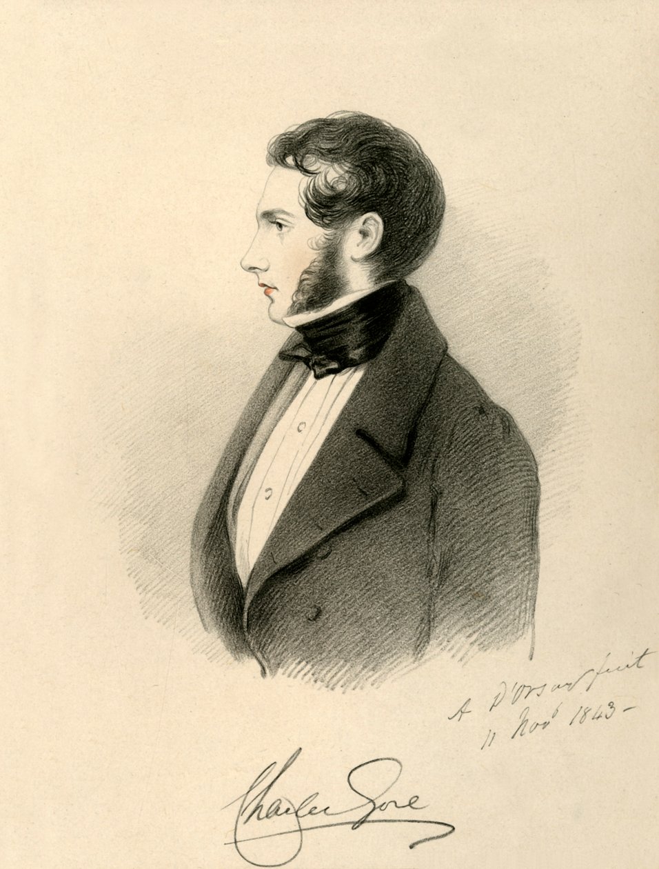Hon. Charles Gore, 1843. by Richard James Lane
