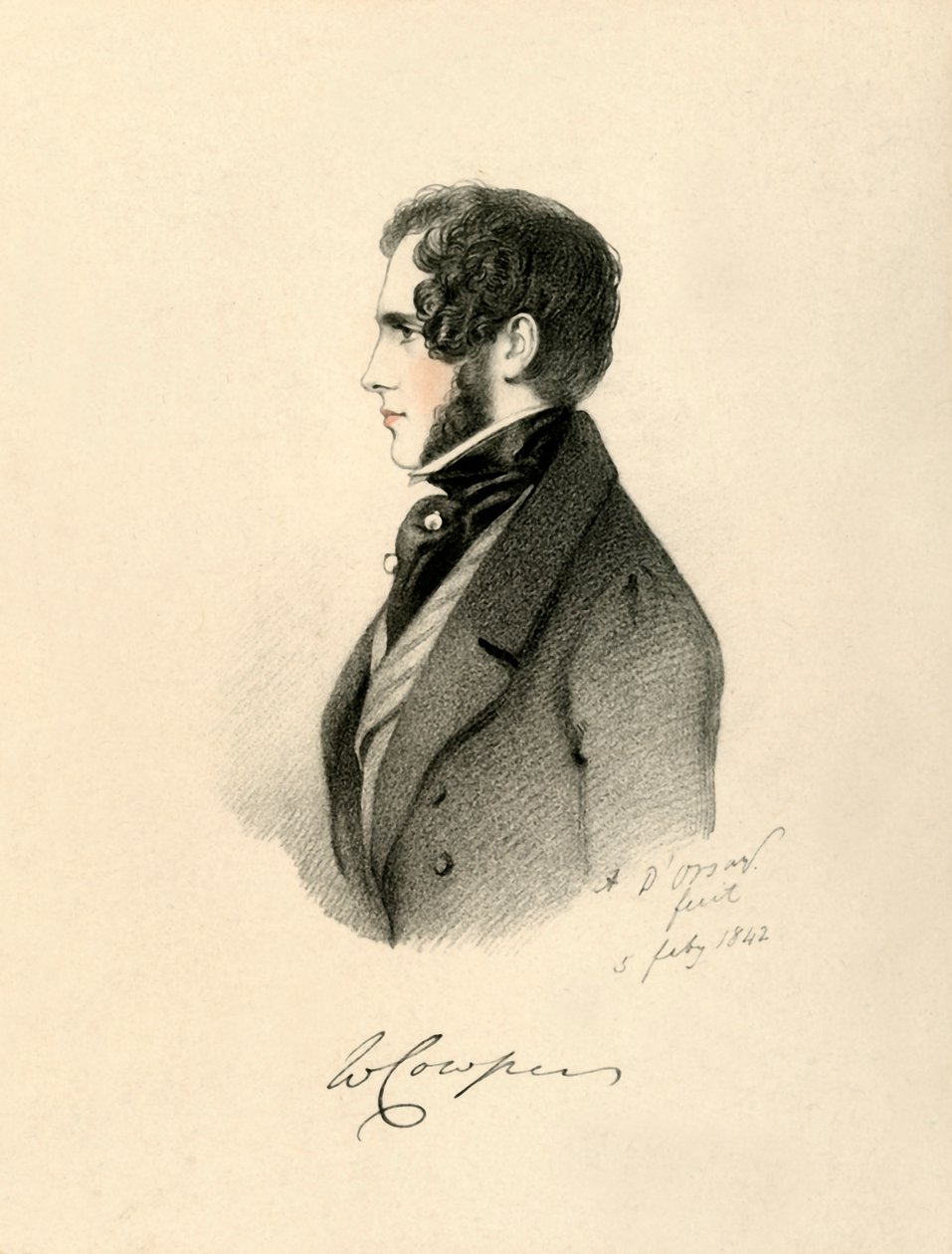 William Cowper, 1842. by Richard James Lane
