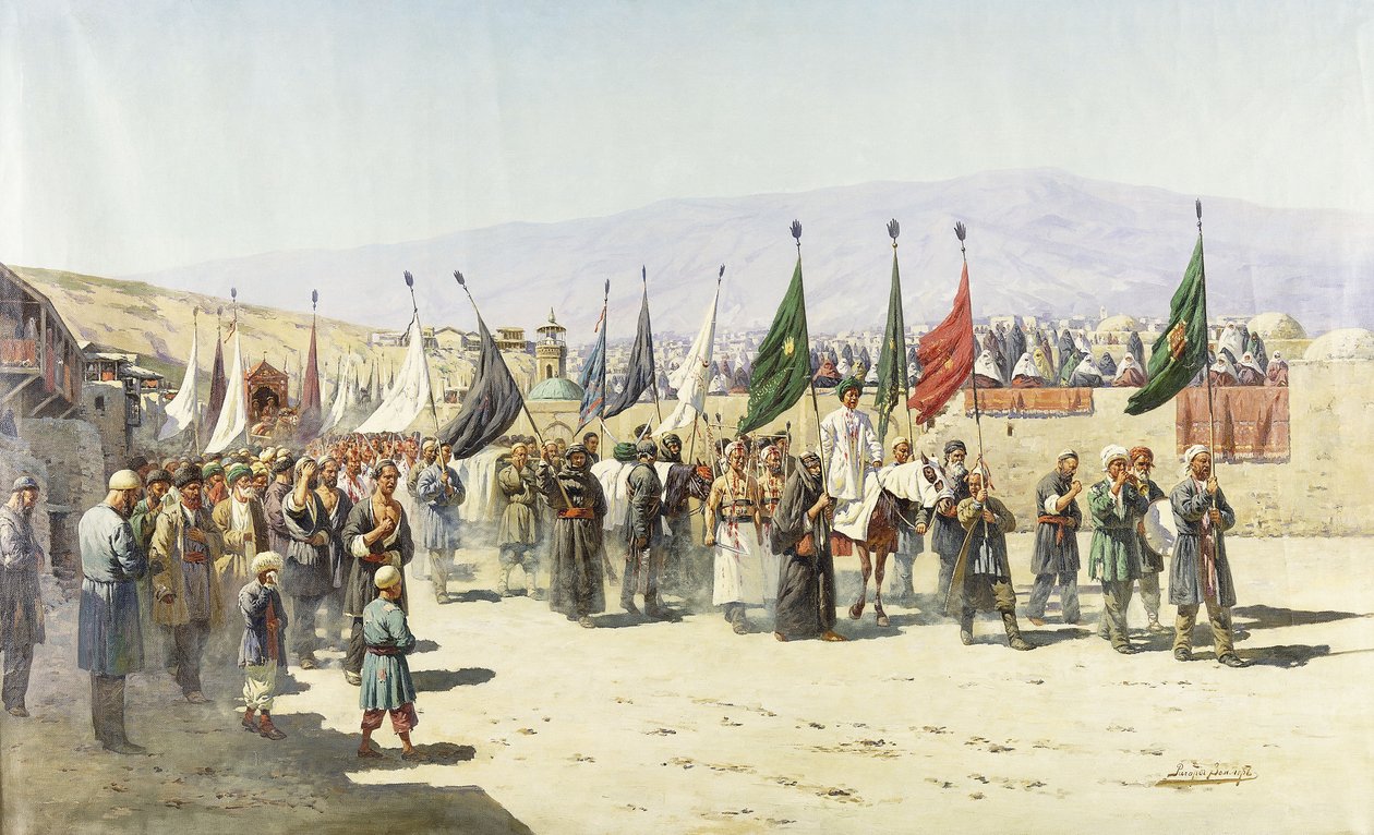 Shakhsei-Vakhsei, Müslümanların Dini Alayı by Richard Karlovich Zommer