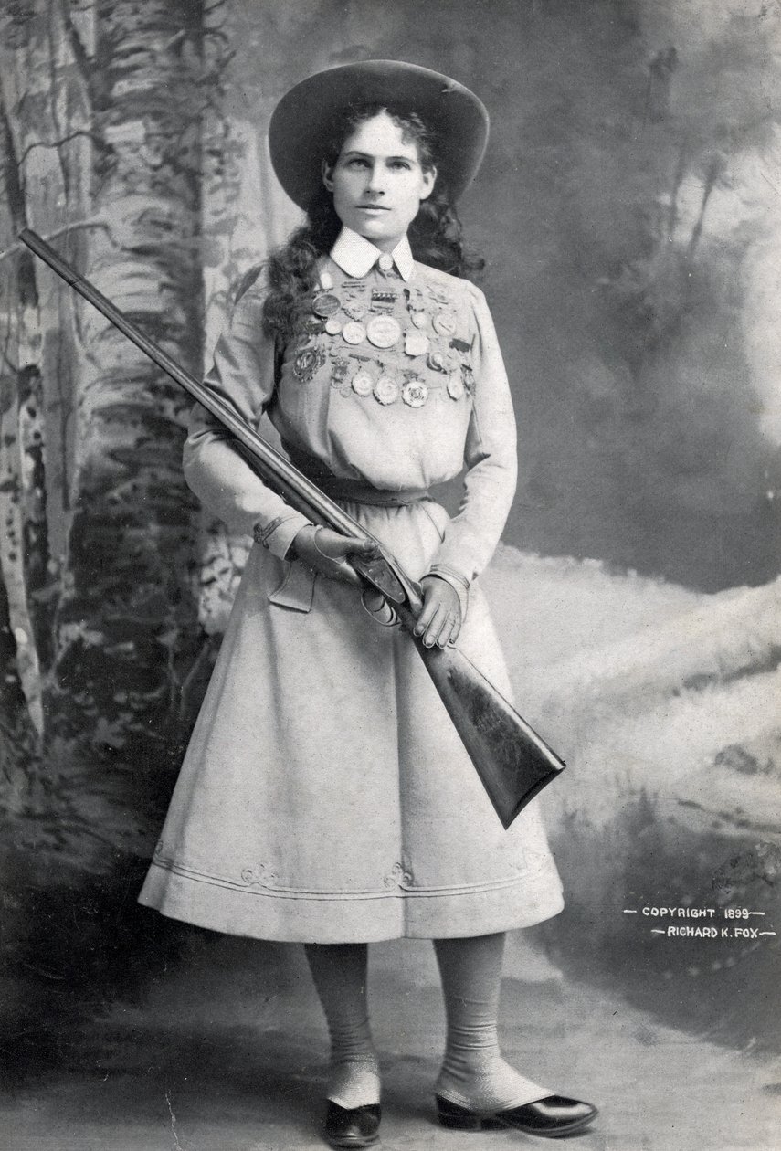 Annie Oakley, bar. c.1899 by Richard Kyle Fox