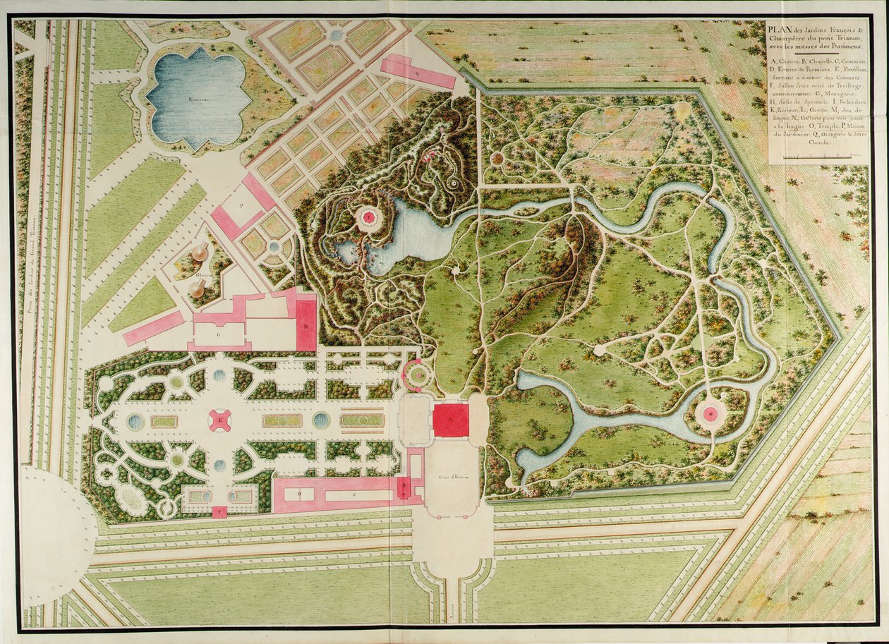 Richard Mique tarafından Recueil des plan du Petit Trianon