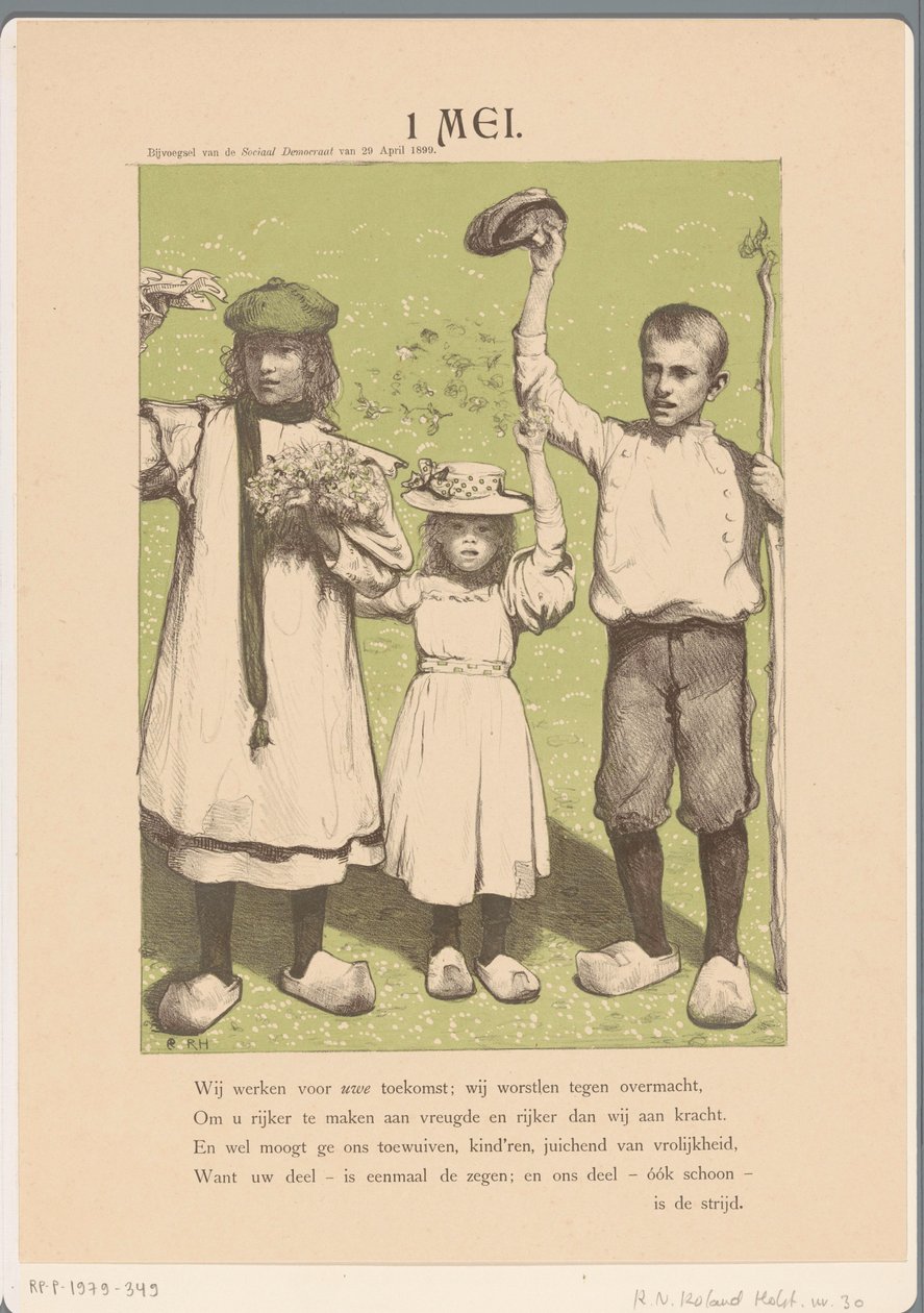 1 mei (nesne üzerindeki orijinal başlık) by Richard Nicolaüs Roland Holst