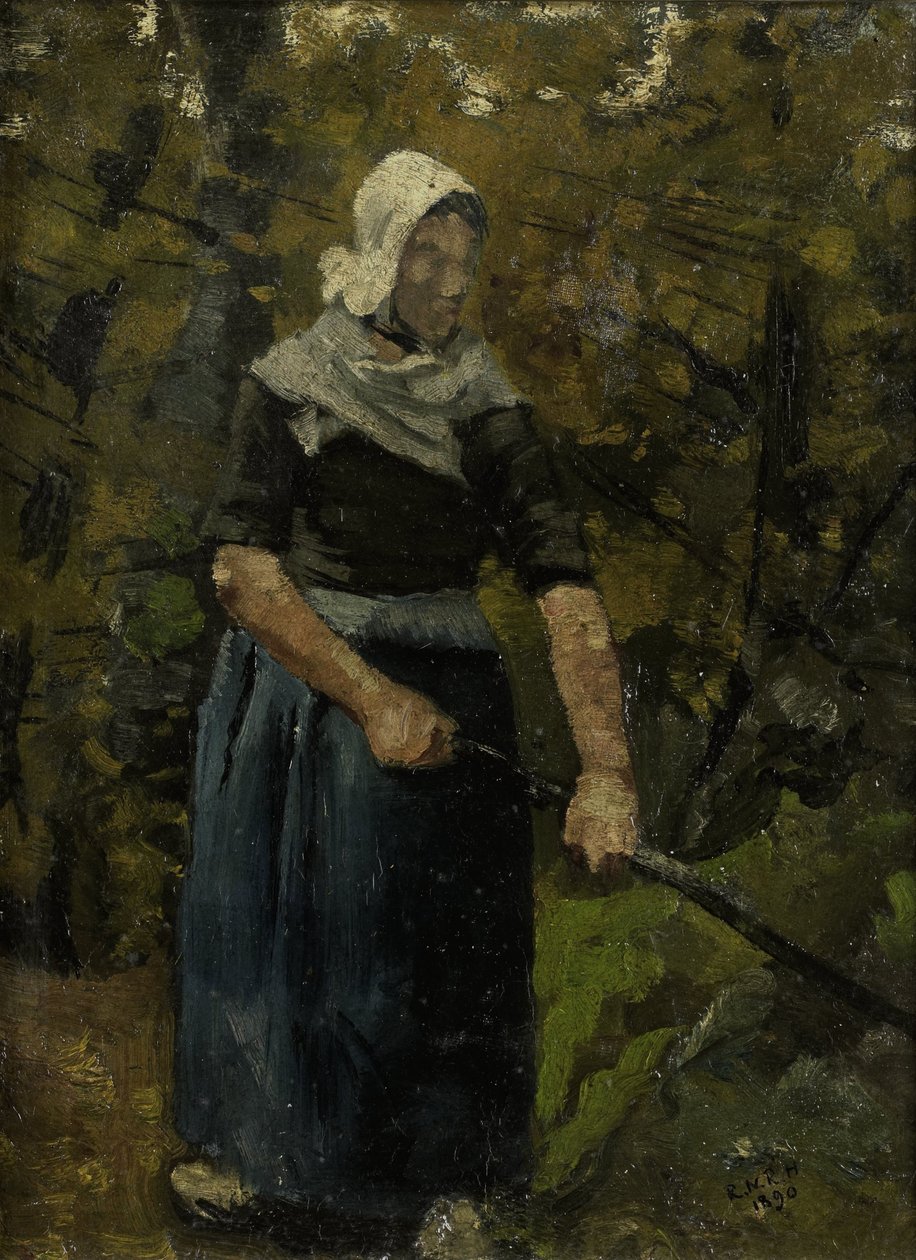 Sopalı Köylü Kadın by Richard Nicolaüs Roland Holst