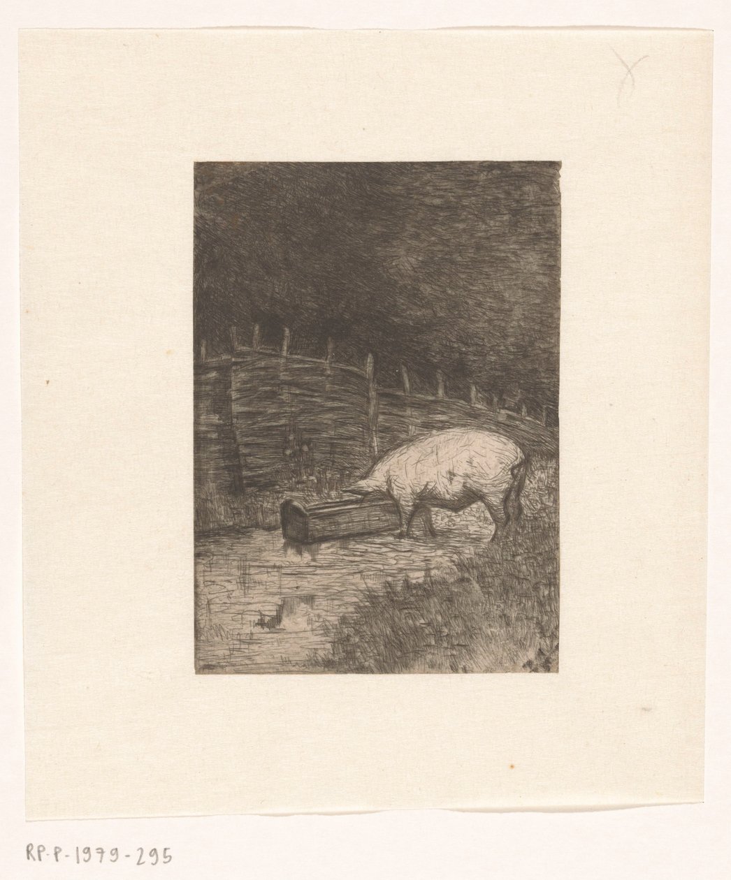 Bir çukurdan yemek domuz yavrusu by Richard Nicolaüs Roland Holst