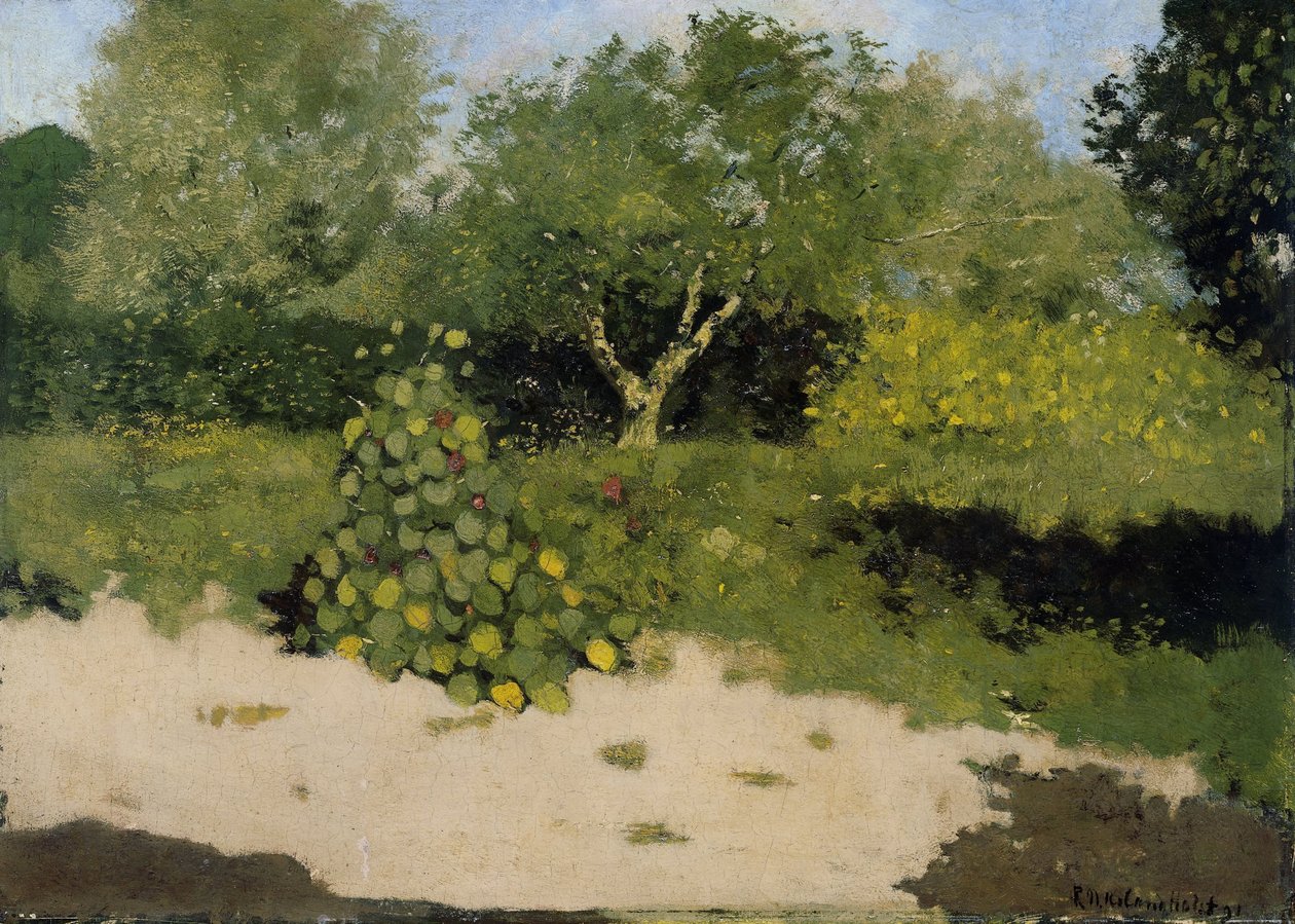 Nasturtiumlu Bir Bahçe Köşesi by Richard Nicolaüs Roland Holst