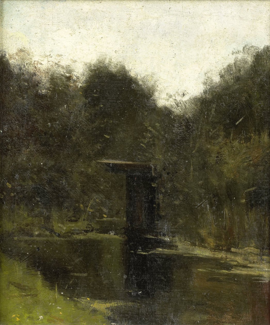 Breukelen yakınlarındaki bir Göletin Köşesi by Richard Nicolaüs Roland Holst