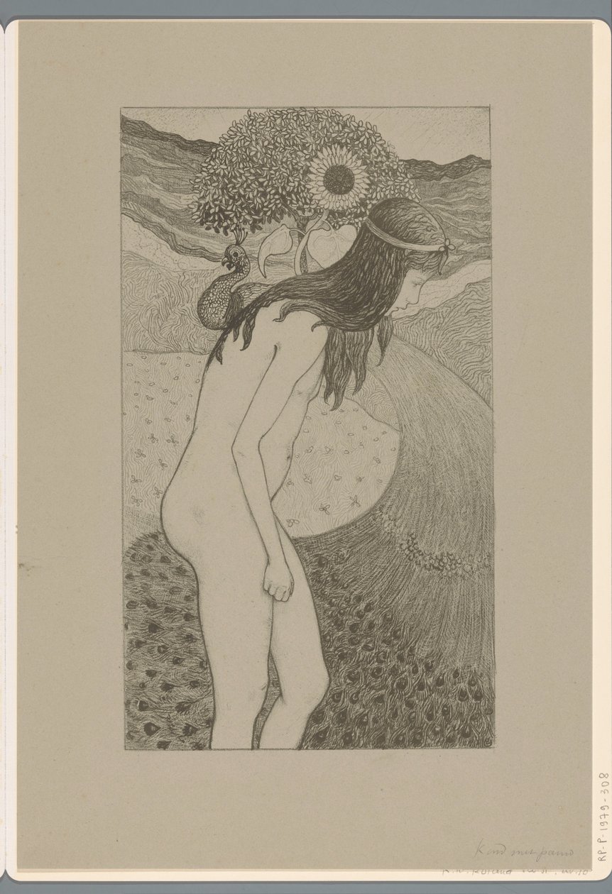 Tavus kuşu olan çocuk (nesnedeki başlık) by Richard Nicolaüs Roland Holst