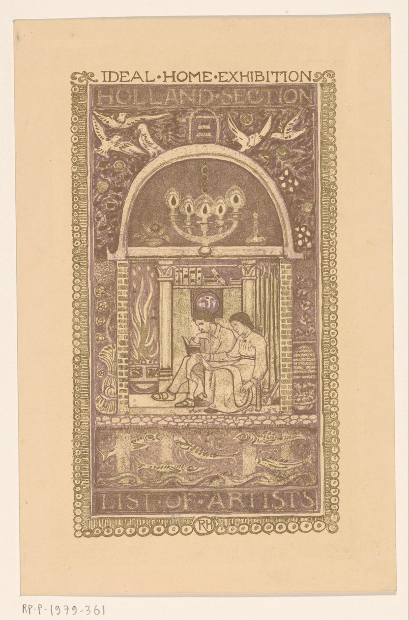 Kapak tasarımı: İdeal Ev Sergisi Kataloğu, 1912 by Richard Nicolaüs Roland Holst