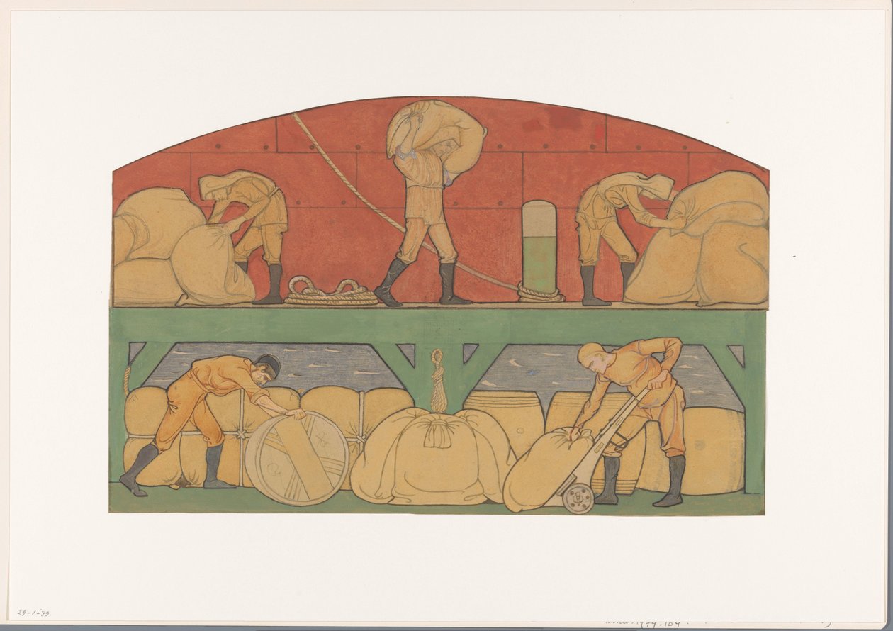 Berlage fuarında resim için tasarım: De Handel by Richard Nicolaüs Roland Holst