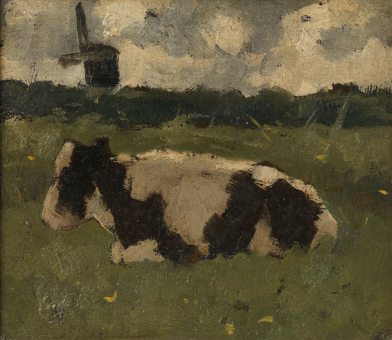 Değirmenle Dinlenen İnek by Richard Nicolaüs Roland Holst