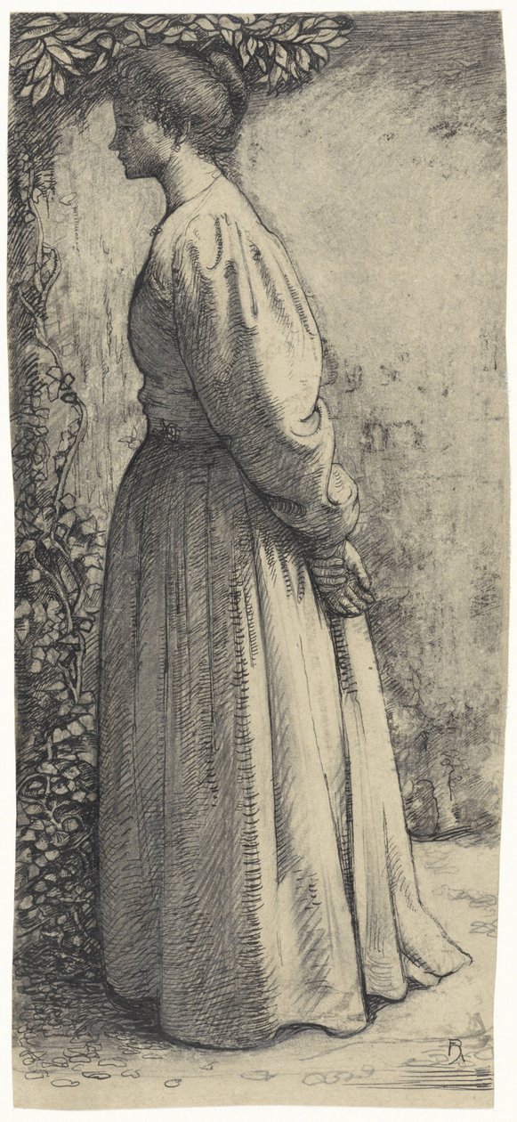 Kadın ayakta, yandan by Richard Nicolaüs Roland Holst