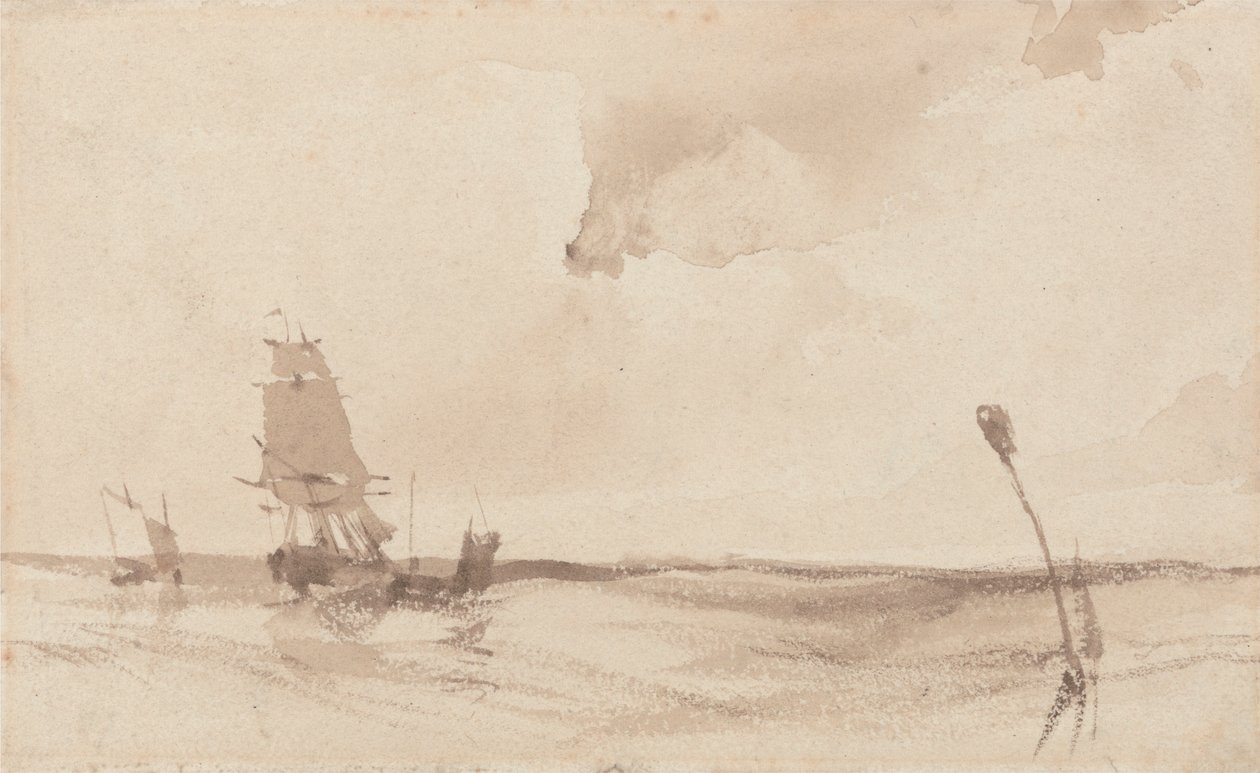 deniz manzarası by Richard Parkes Bonington
