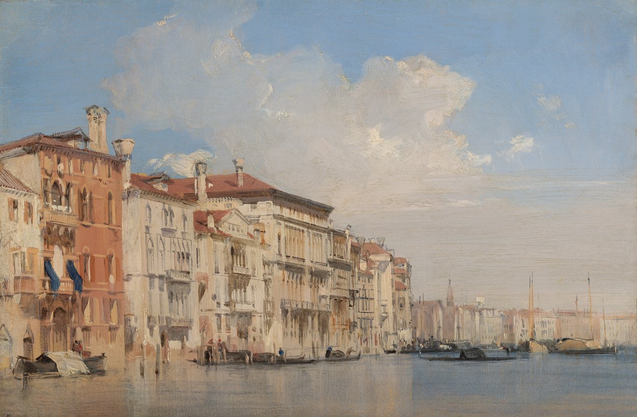 Büyük Kanal, Venedik by Richard Parkes Bonington