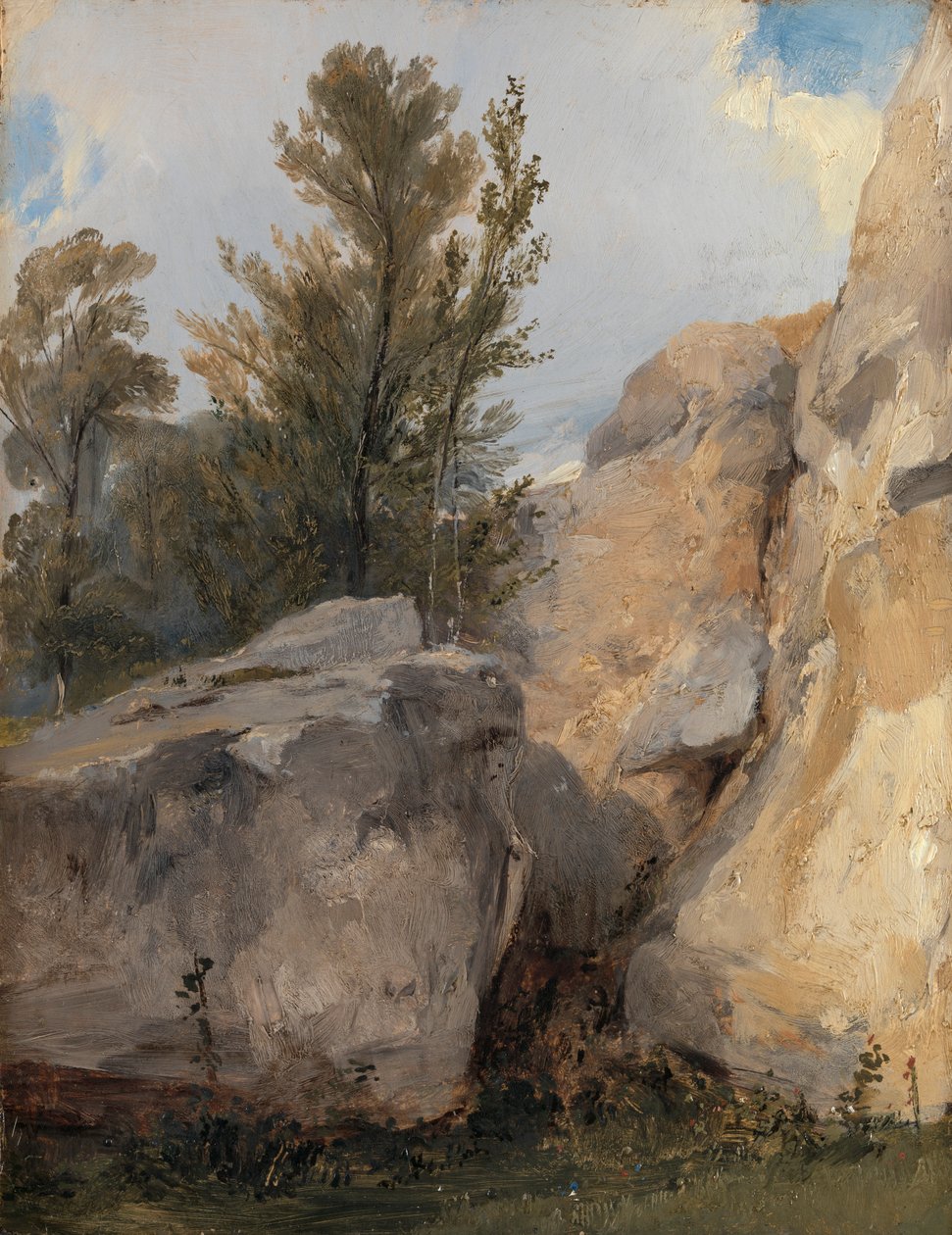 Fontainebleau'daki Ormanda by Richard Parkes Bonington