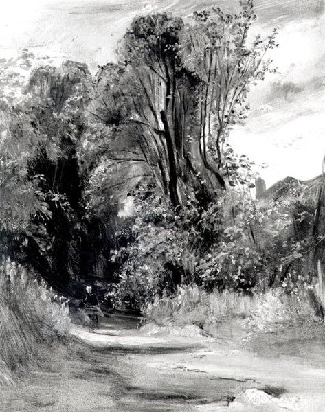 Bir tahtadan geç (panel) by Richard Parkes Bonington