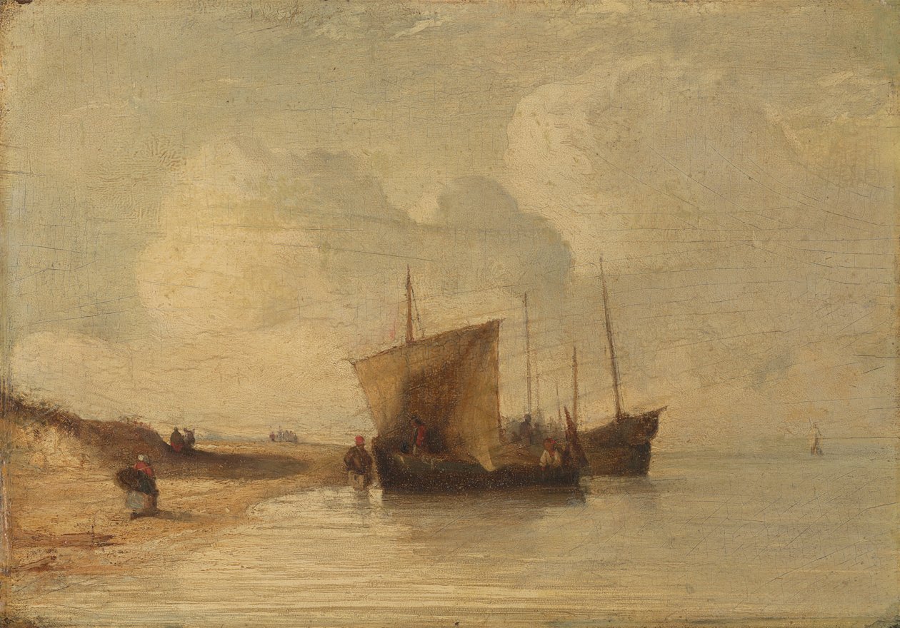 Normandiya Sahili by Richard Parkes Bonington