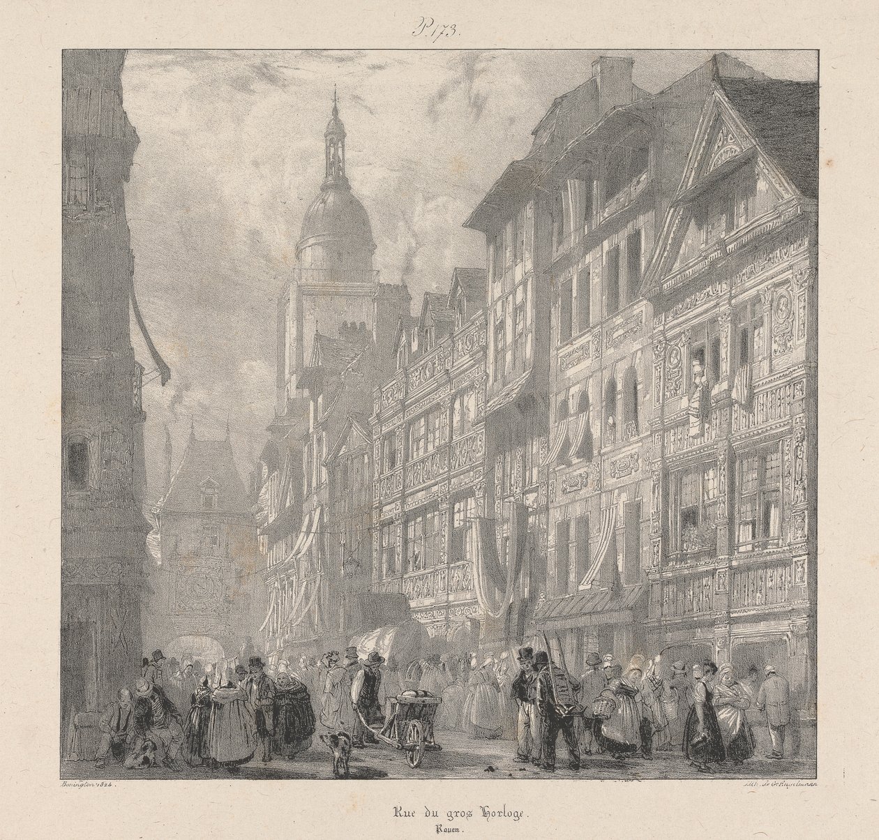 Gros Saat Sokağı by Richard Parkes Bonington