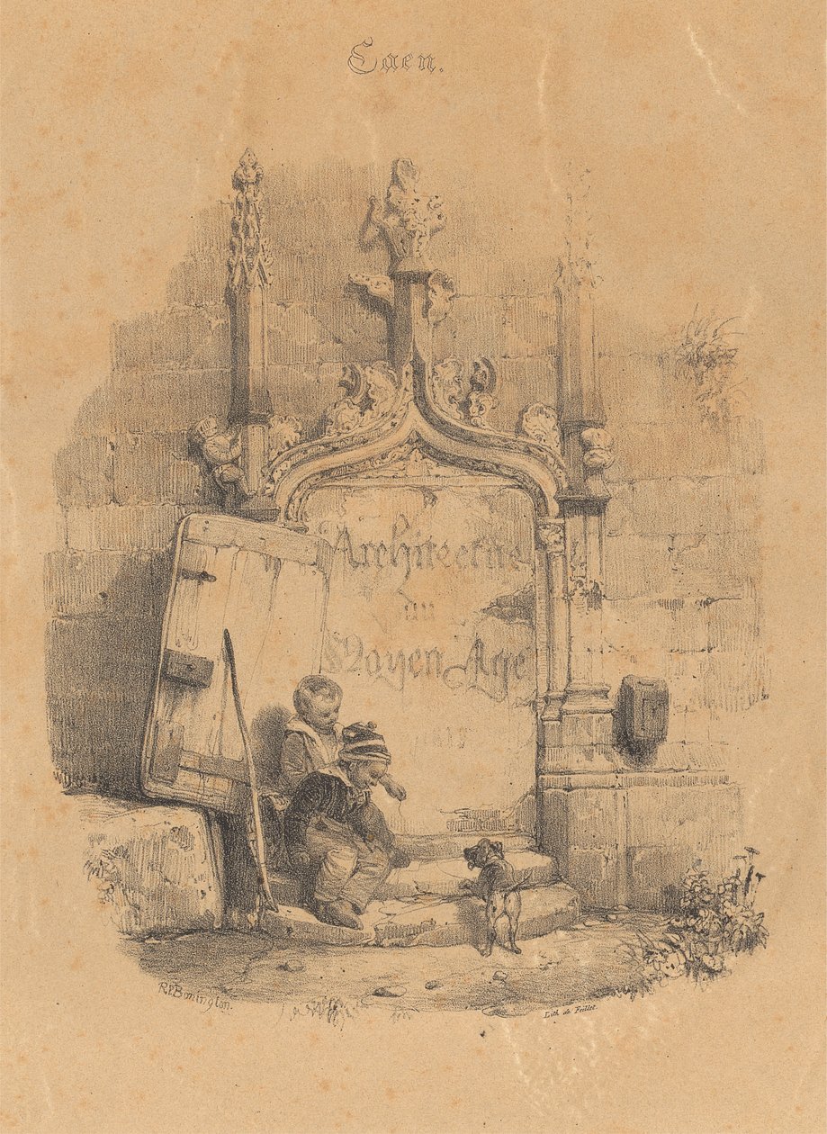 Rests ve Fragments'ın Başlık Sayfası by Richard Parkes Bonington