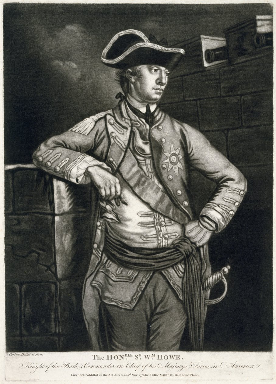 Honble. Bay Wm. Howe, Bath Şövalyesi ve Majestelerinin Amerika