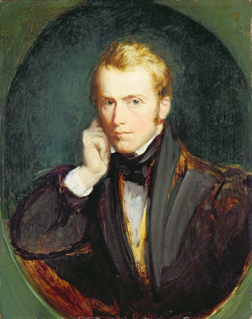 Otoportre, c.1827-37 (panelde yağlı boya) by Richard Redgrave