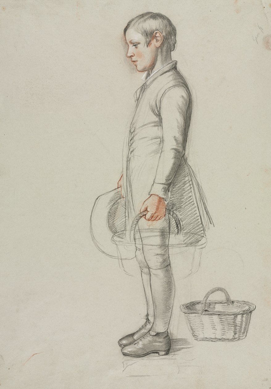Country Cousins için Çalışma, c. 1847-1848. by Richard Redgrave