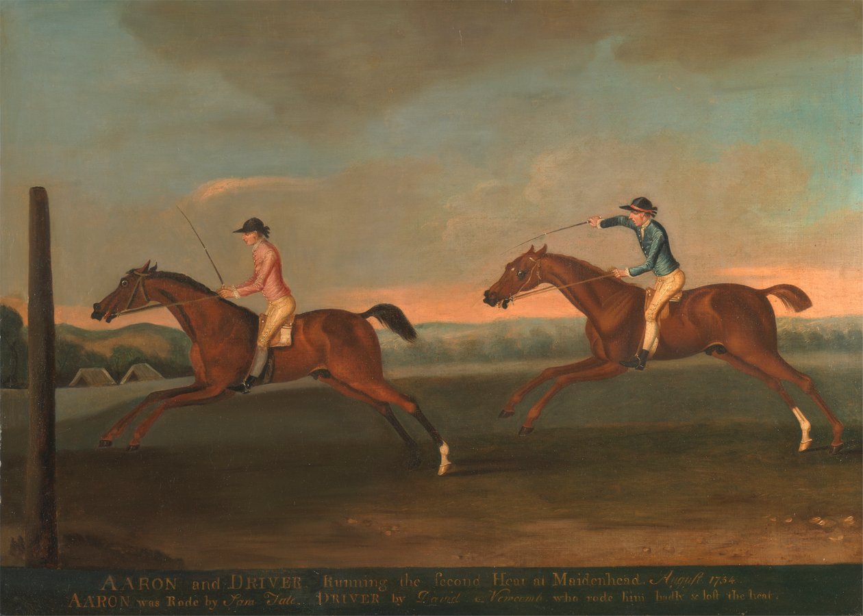 Maidenhead'de Aaron ve Driver arasındaki Maç, Ağustos 1754: Aaron Second Heat'i kazandı by Richard Roper