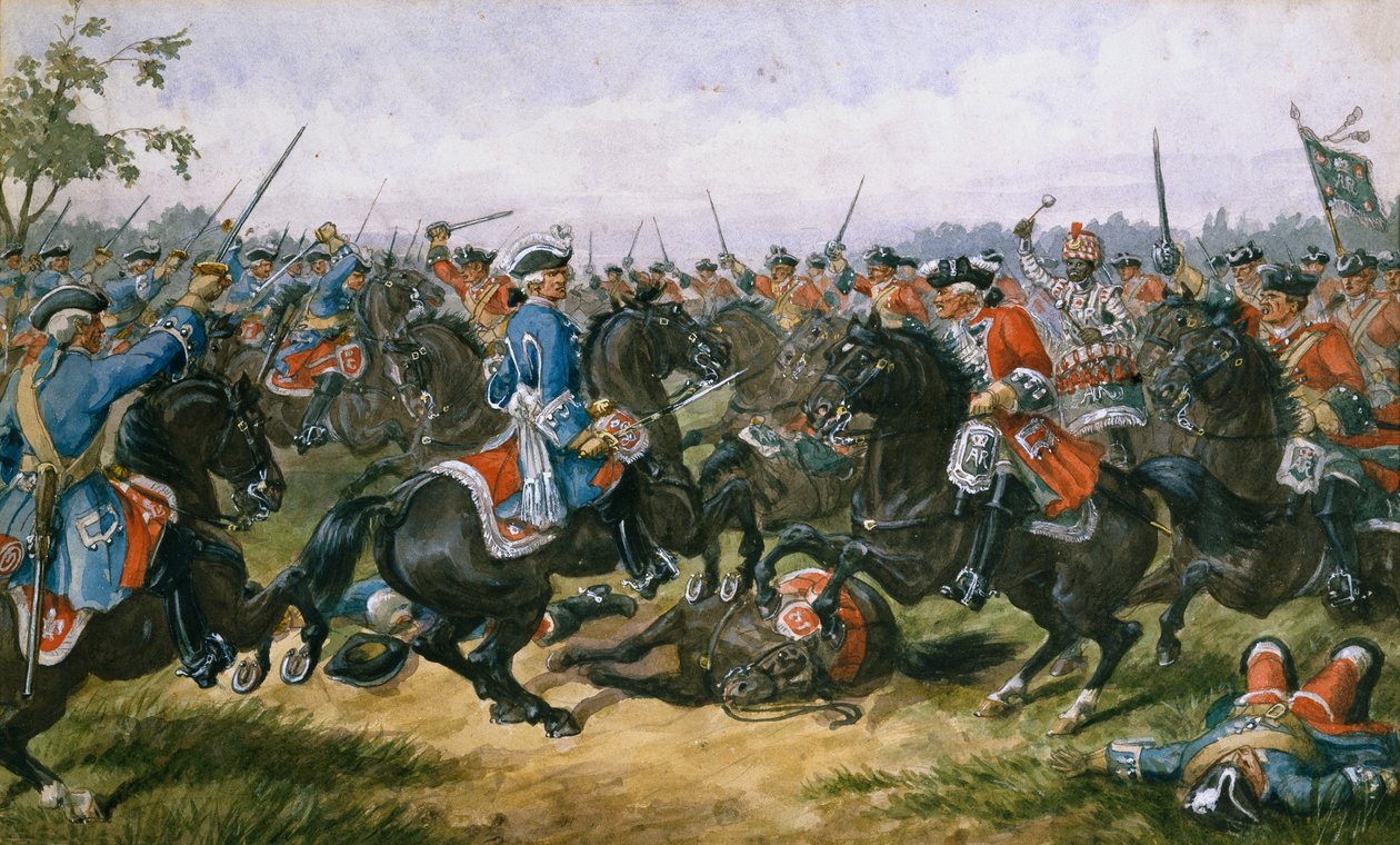 Malplaquet Savaşı by Richard Simkin