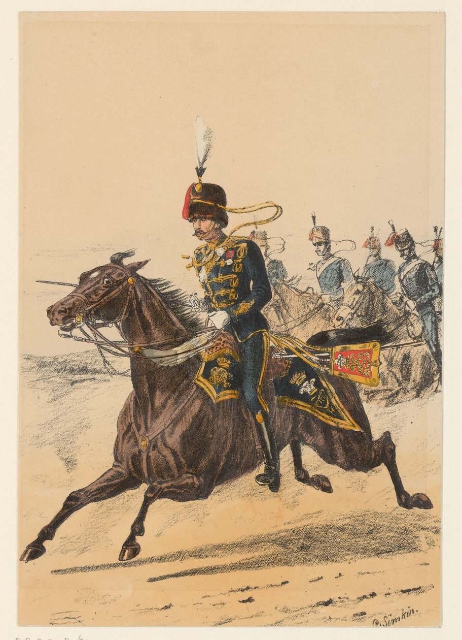 ingiliz askeri İngiliz askeri üniformalarının dokuz temsili (seri başlığı) by Richard Simkin