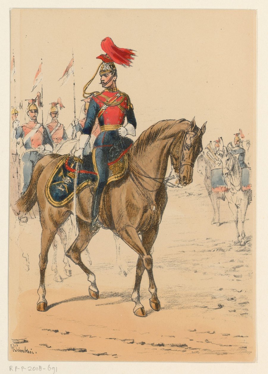 ingiliz askeri İngiliz askeri üniformalarının dokuz temsili (seri başlığı) by Richard Simkin