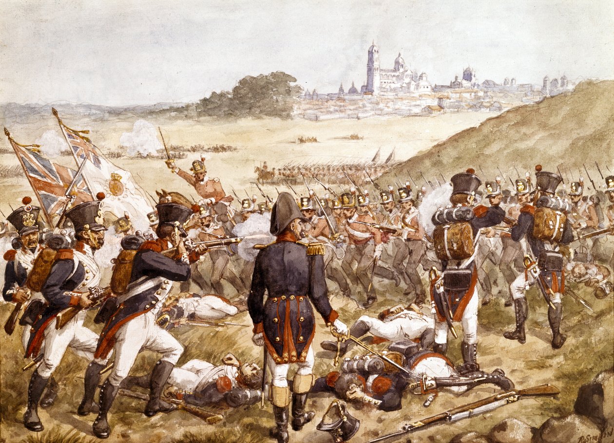 Salamanca Savaşı, 22 Temmuz 1812, 1900 dolaylarında by Richard Simkin
