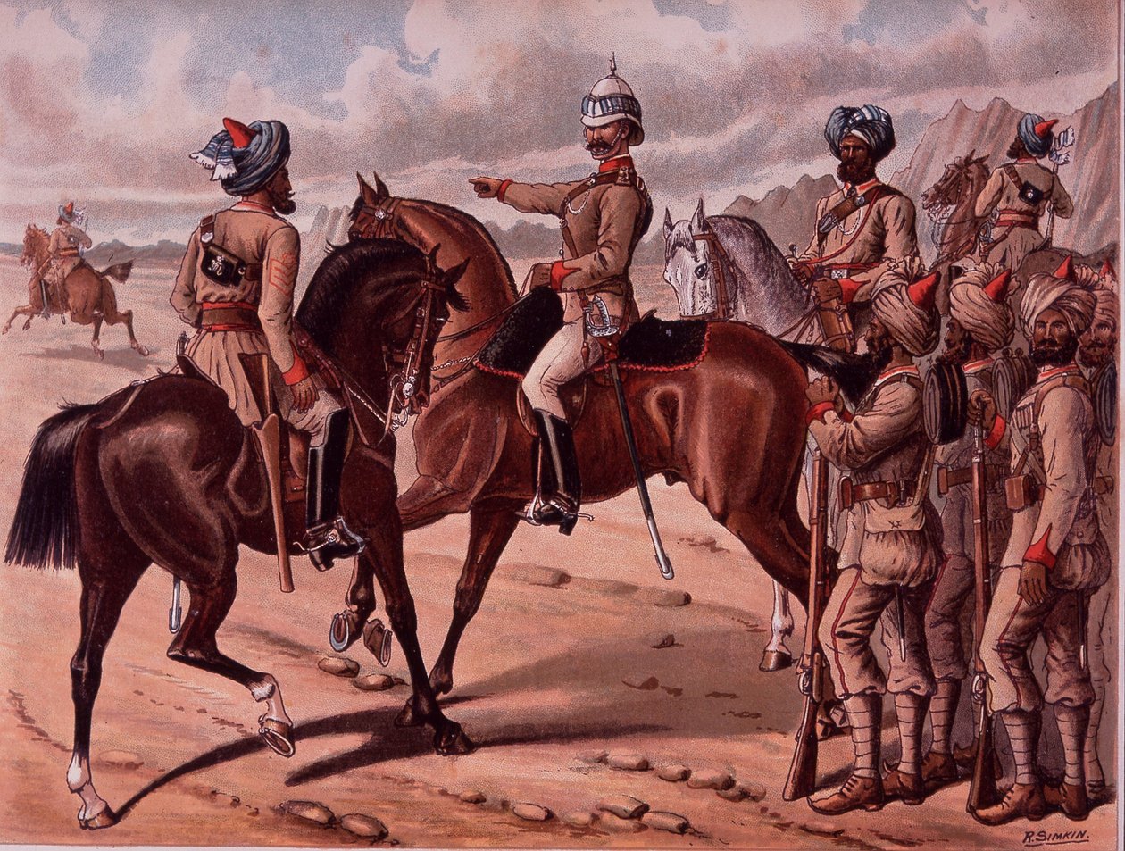 Kılavuzlar Birliği, c.1895 (renkli taş) by Richard Simkin