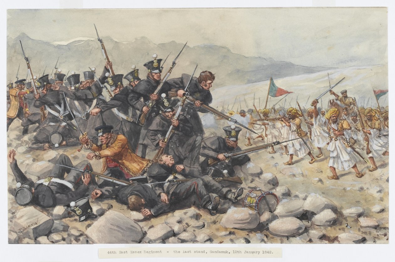 44. Doğu Essex Alayı'nın Gandamuk'taki son direnişi by Richard Simkin