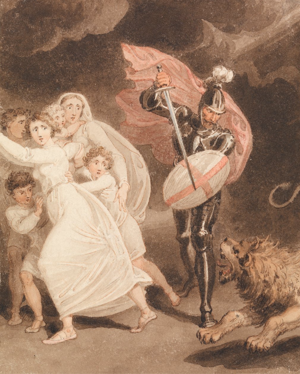 Greatheart'ın Grim ile Savaşı by Richard Westall