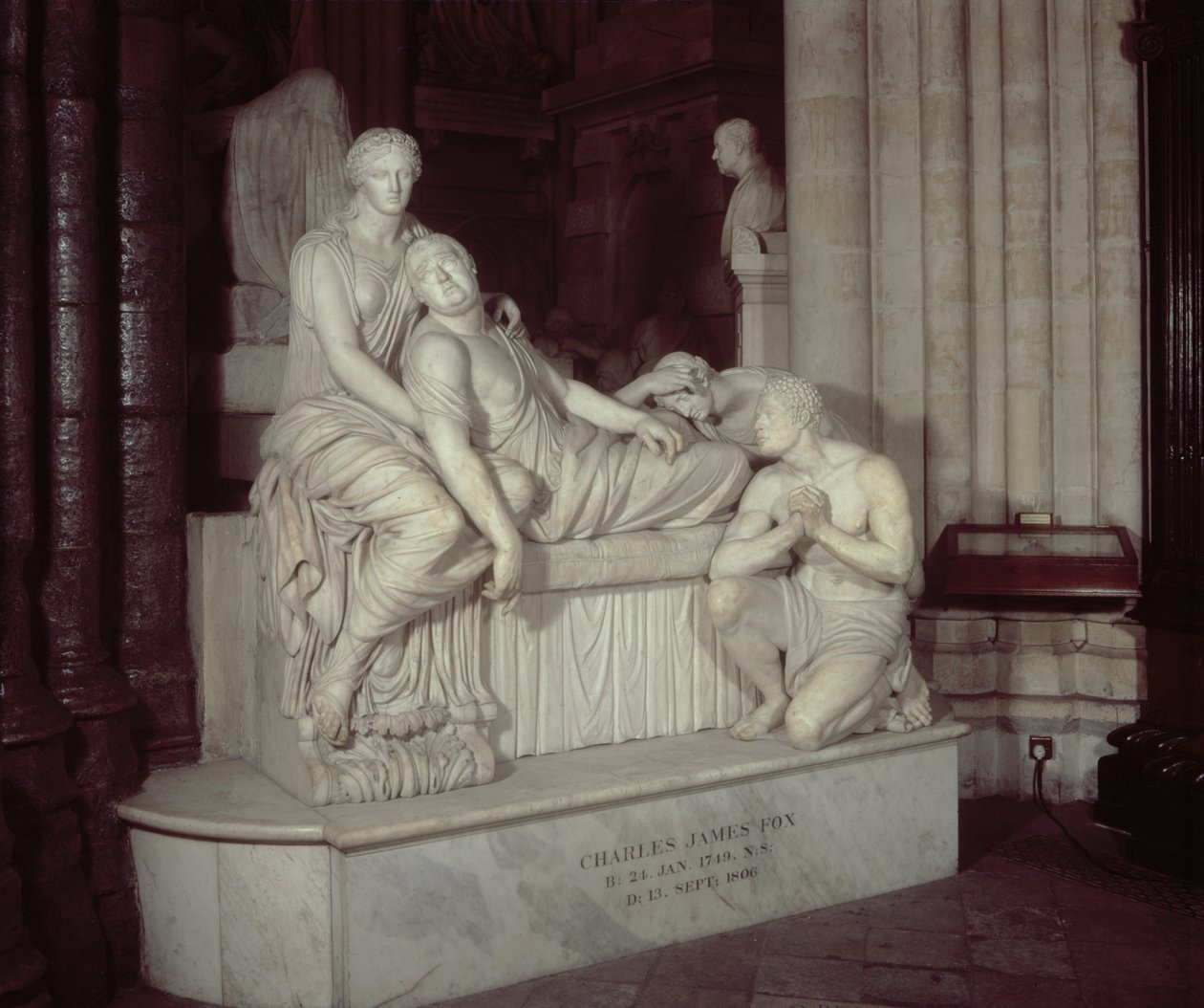 Charles James Fox Anıtı (1749-1806), c.1823 (mermer) by Richard Westmacott
