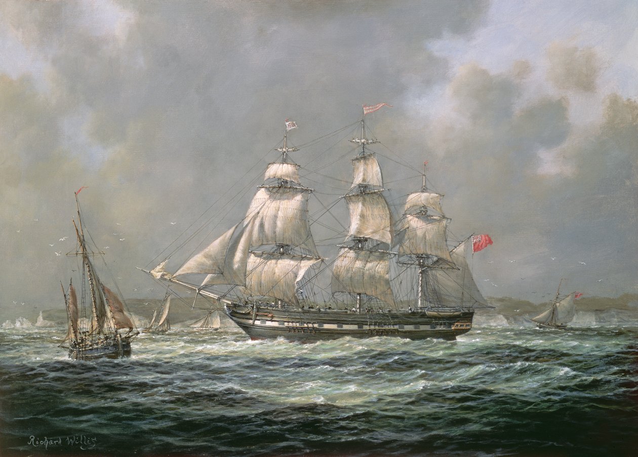 Doğu Hindistanlı H.C.S. Thomas Coutts İğneler, Wight Adası by Richard Willis
