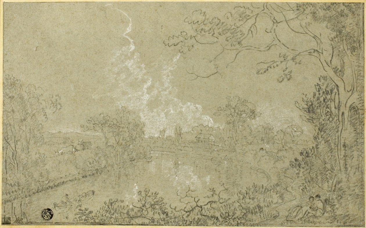 Eaton Hall, Cheshire yakınlarındaki Dee Nehri kıyıları by Richard Wilson