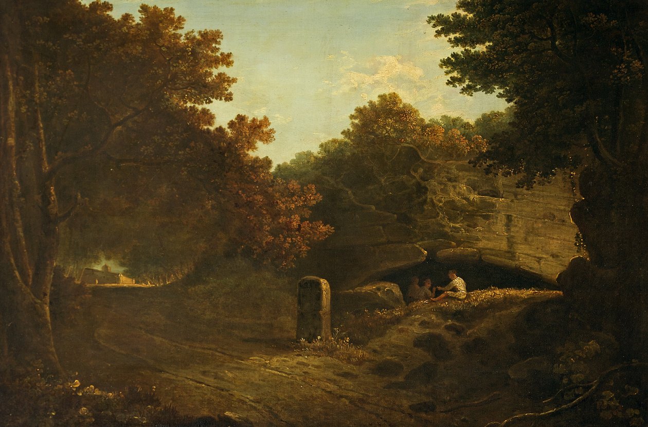 La Riccia, Albano yakınlarında, İtalya 1752-57 (tuval üzerine yağlı boya) by Richard Wilson