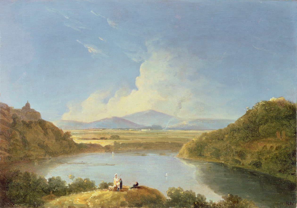 Albano Gölü (tuval üzerine yağlı boya) by Richard Wilson