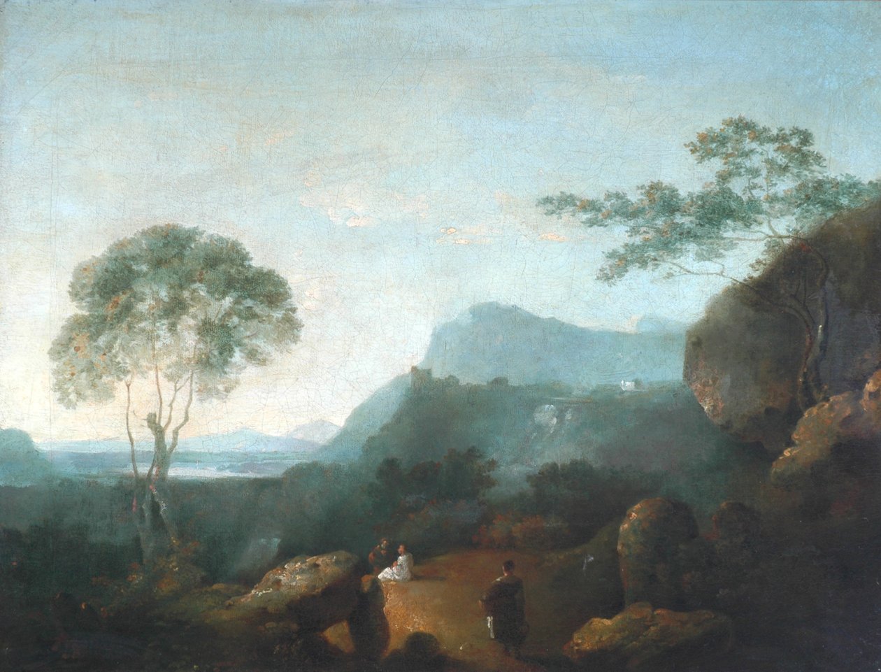 Figürlü manzara (tuval üzerine yağlı boya) by Richard Wilson