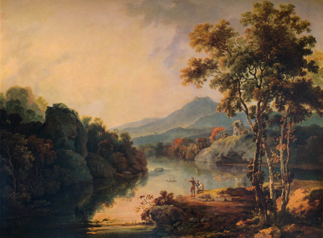 Llanberis Gölü ve Dolbadarn Kalesi, 1766, 1938 by Richard Wilson