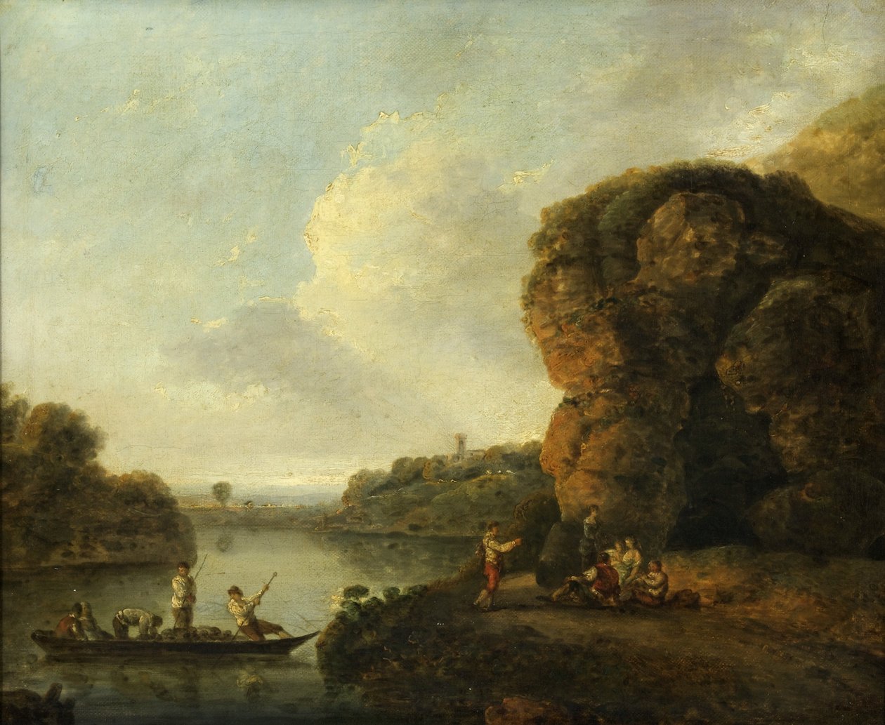 Nehrin Kıyısında (tuval üzerine yağlı boya) by Richard Wilson