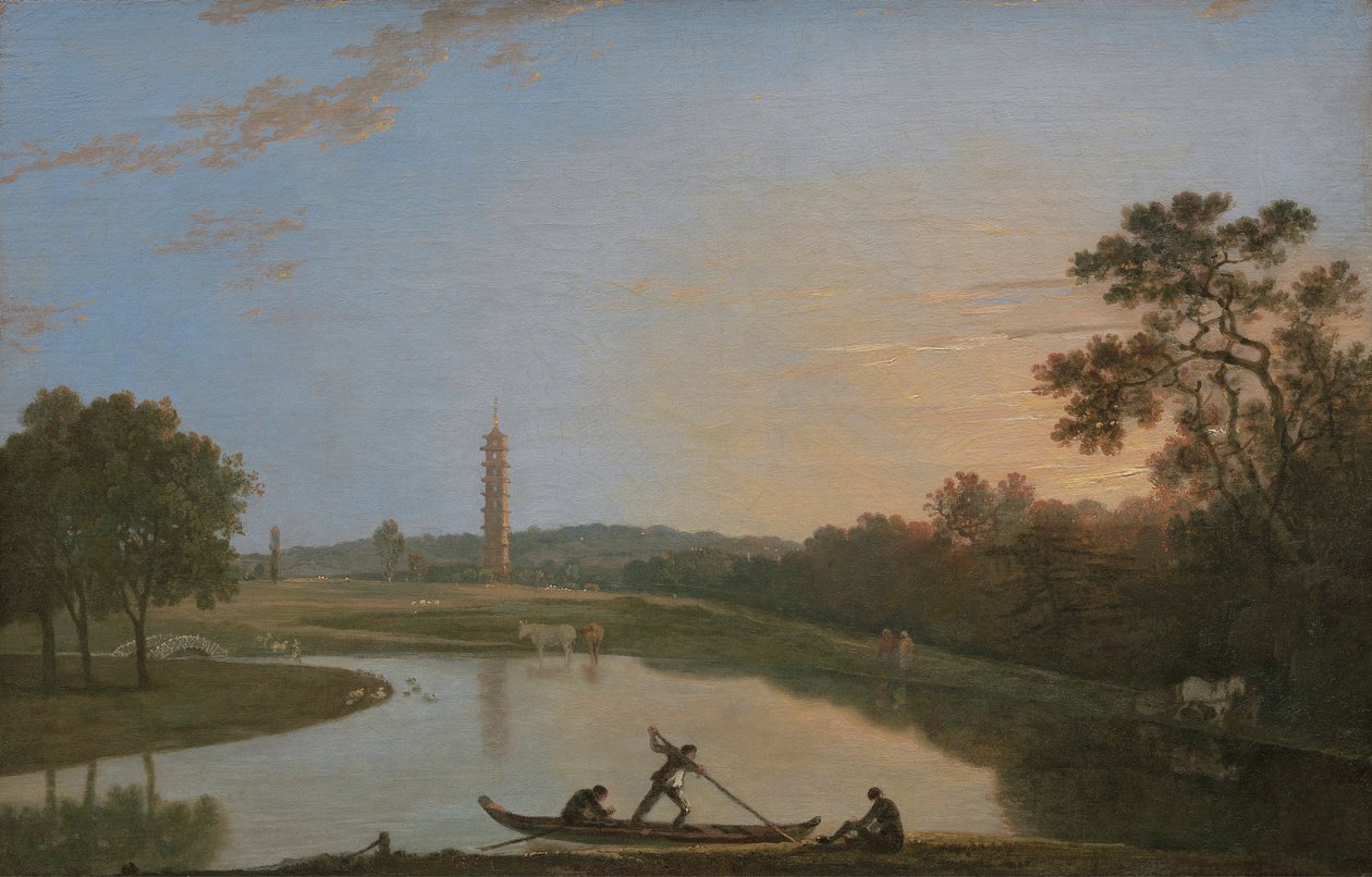 Kew Gardens: Pagoda ve Köprü [1985, Cormack, YCBA Özlü Katalog] by Richard Wilson