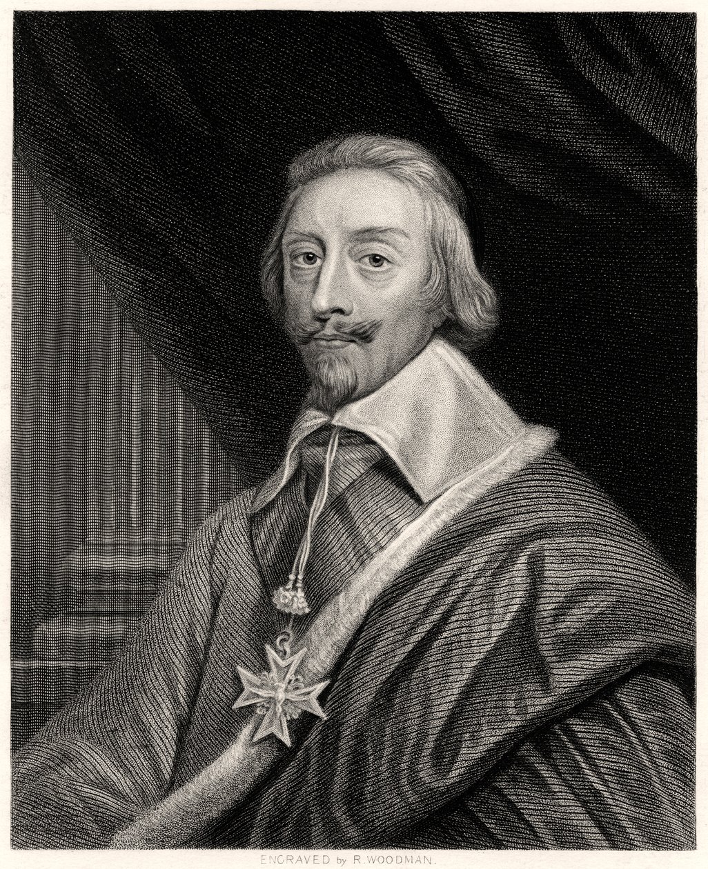 Kardinal Richelieu, Fransız başrahip ve devlet adamı, 19. yüzyıl by Richard Woodman