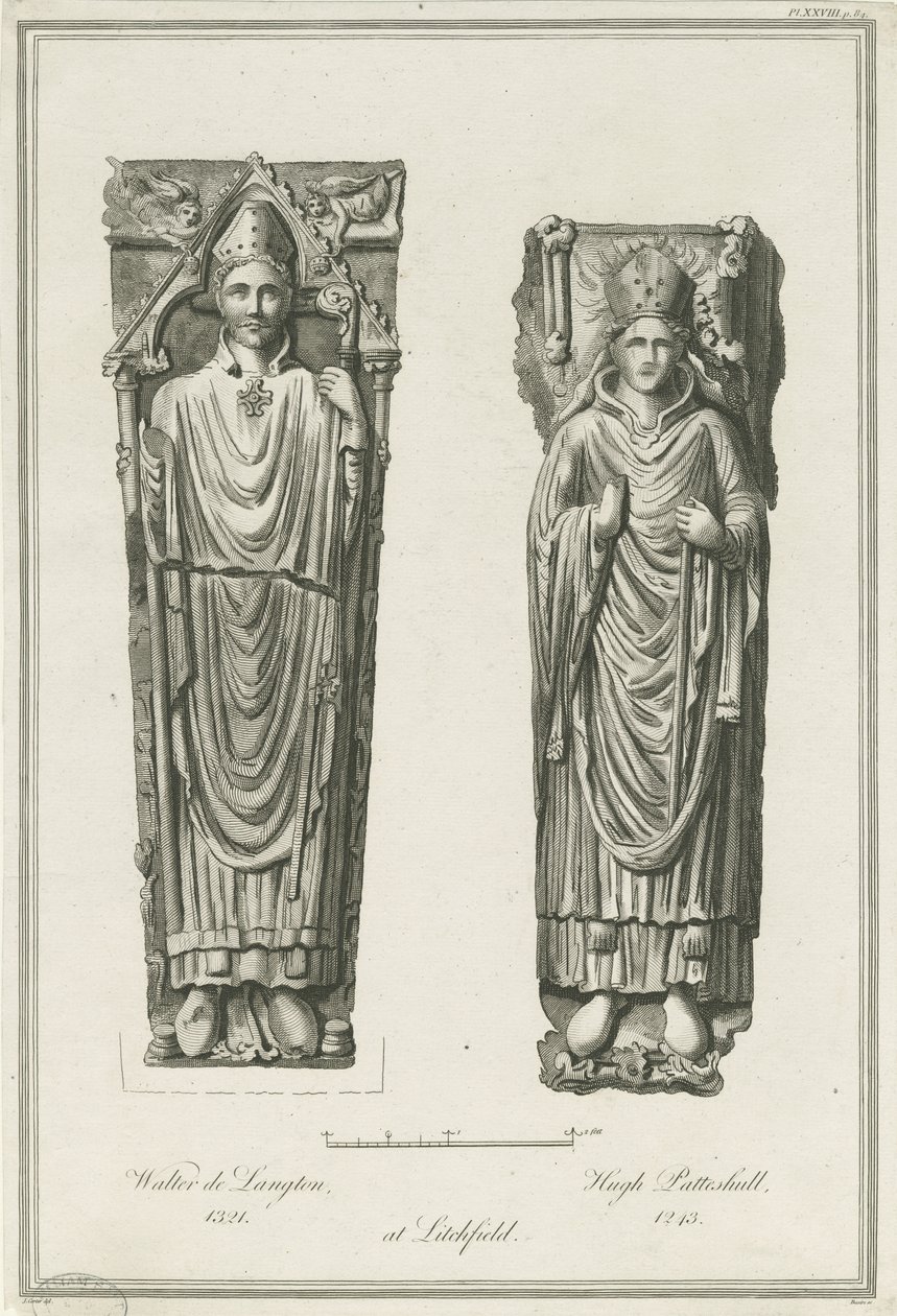 Lichfield Katedrali - Walter de Langton ve Hugh de Patteshull
