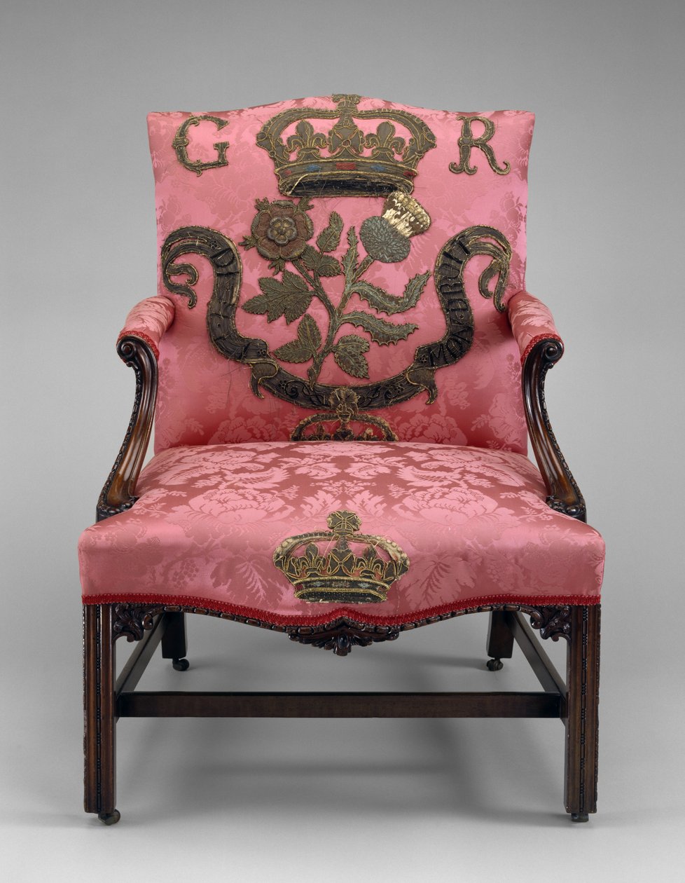 Koltuk, c.1750 (maun ve döşeme) by Richard and Elwick Edward (attr. to) Wright
