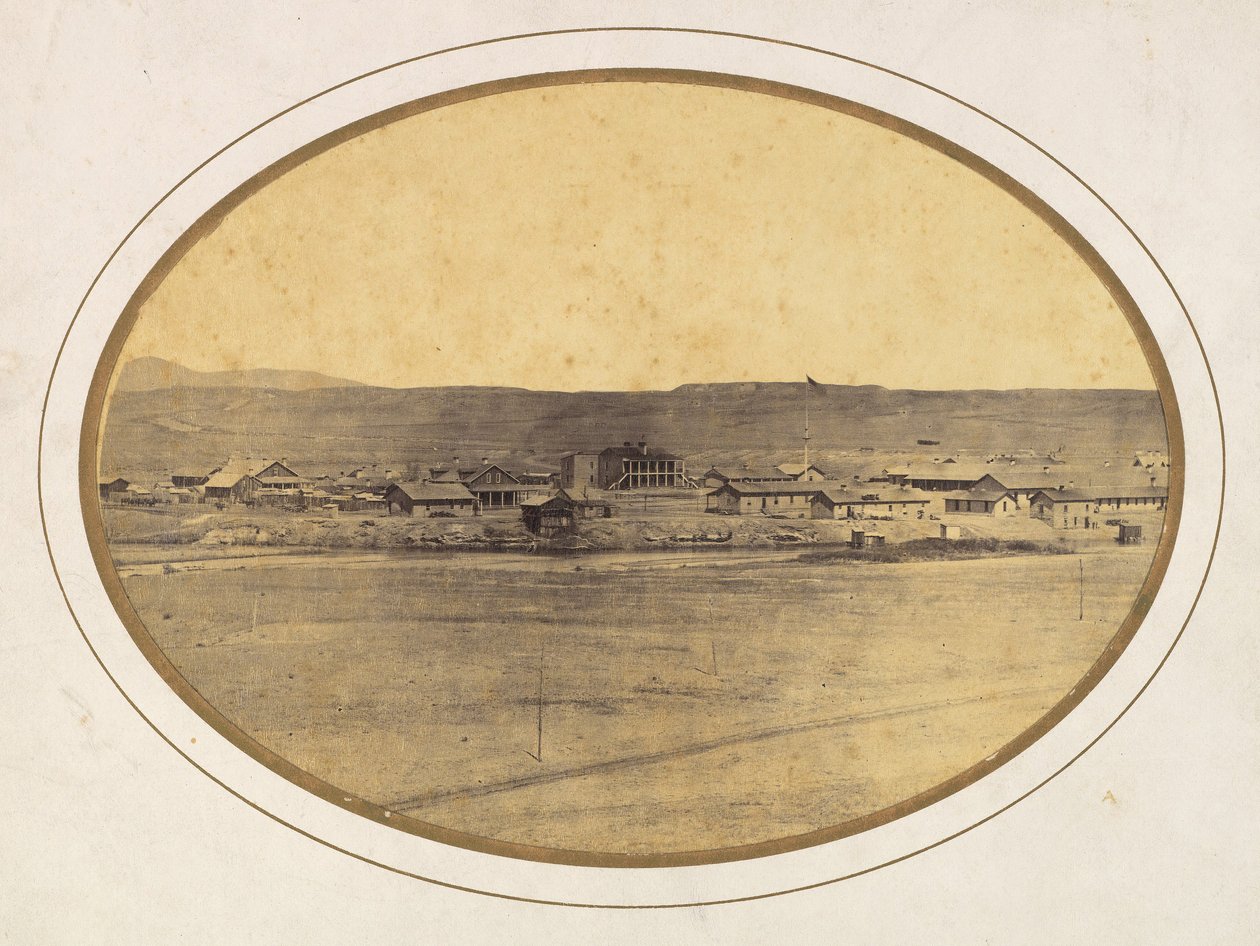 Fort Laramie, Wyoming, yak. 1866. by Ridgway Glover