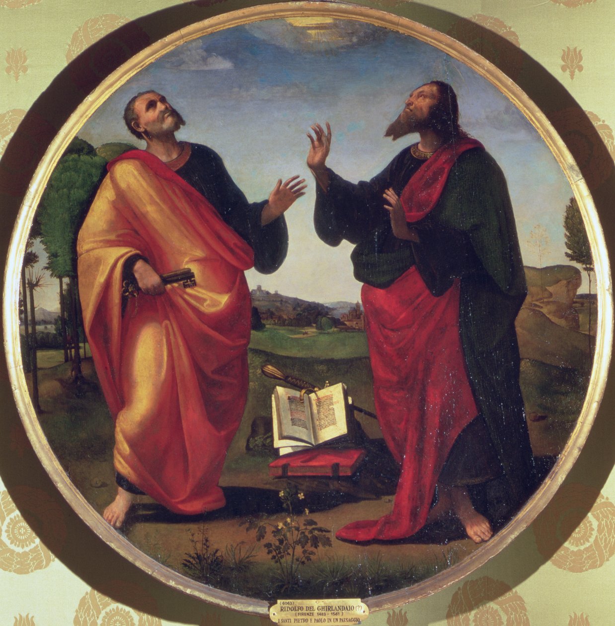 Aziz Peter ve Aziz Paul by Ridolfo , Il Ghirlandaio