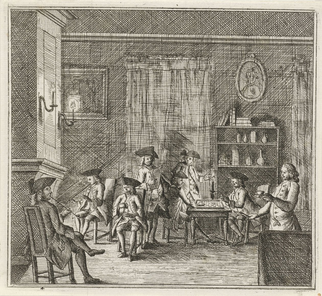 Çeşitli figürlerle iç mekan Kış. (dizi adı) Kış sahneleri (dizi adı) by Rienk Jelgerhuis